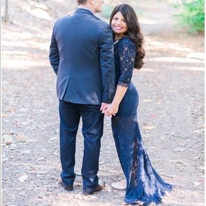 Lulu’s lace navy dress